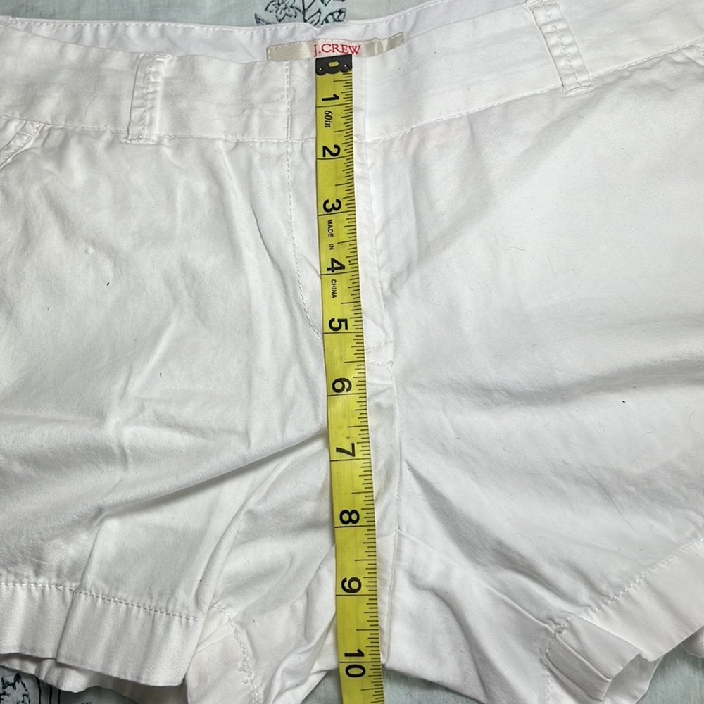 J.Crew Chino White Women’s Shorts Sz 2 - Picture 9 of 9